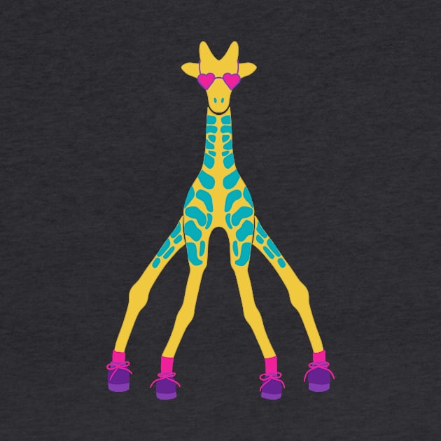 Y2K Giraffe in Sunglasses by Alissa Carin